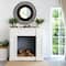Glitzhome® 35" Vintage Industrial Metal Round Wall Mirror